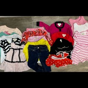 Kate Spade 2 Year Old LOT of Kids Clothes Girls 18 Pieces